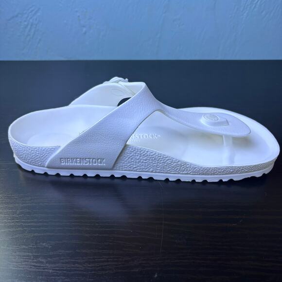 Birkenstock Gizeh EVA Slip On Sandals White Rubber Beach Flip Flops Size W 38 - Picture 7 of 16